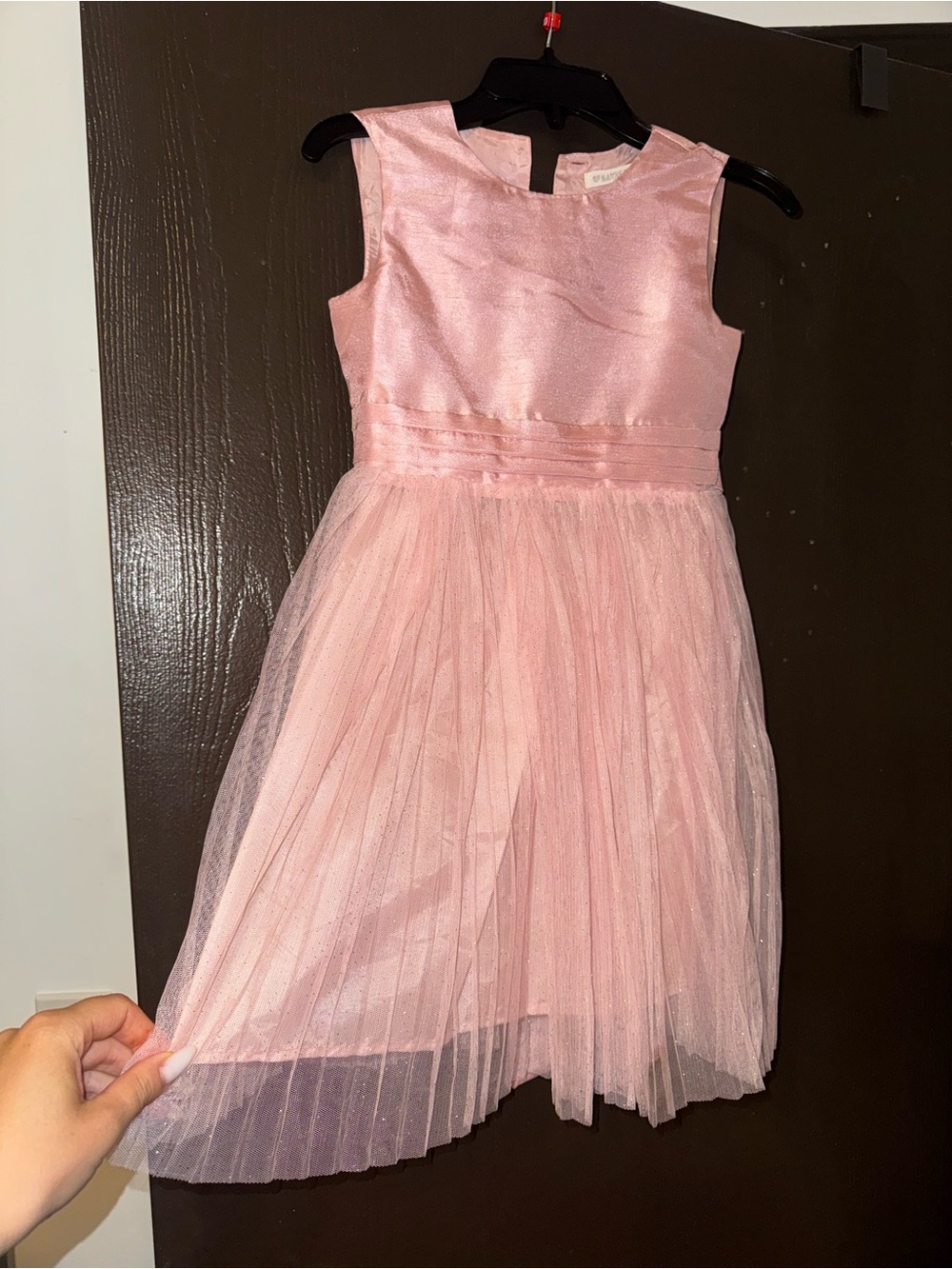 Girls Sparkle Pink Tulle Occasion Dress